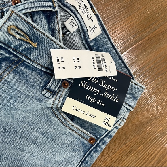 NWT 24XS Abercrombie Skinny Ankle Jean - Picture 2 of 3